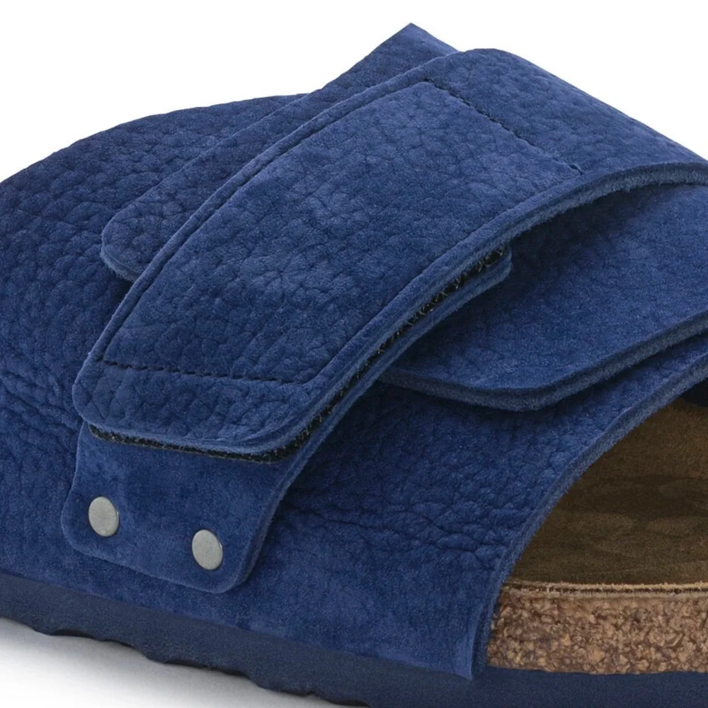 BIRKENSTOCK men’s kyoto nuback leather desert buck indigo blue